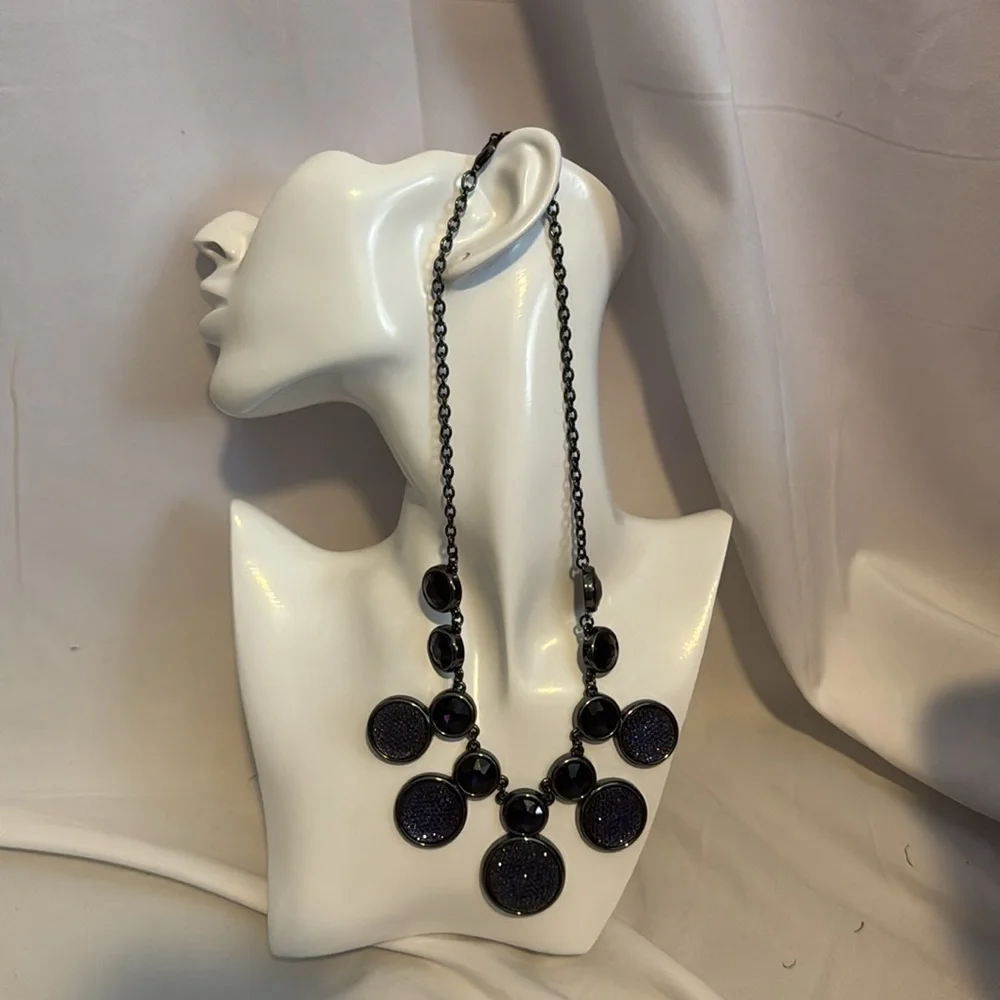 Vintage Purple Statement Necklace